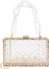 Load image into Gallery viewer, Clear Crossbody Clutch Purse
