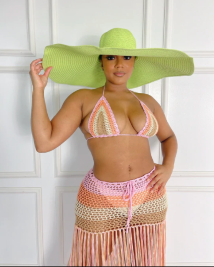 Shadey Beach Oversized Hat - Light Green