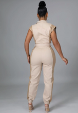 Load image into Gallery viewer, Utilize Me Jumpsuit - Tan
